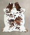 Tricolor X-Large European Cowhide Rug 7'7