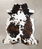 Tricolor XX-Large European Cowhide Rug 7'4