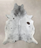 Salt and Pepper Black XX-Large Brazilian Cowhide Rug 8'1