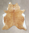 Beige X-Large Brazilian Cowhide Rug 7'1