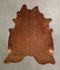 Solid Brown X-Large Brazilian Cowhide Rug 7'2
