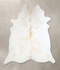 Beige and White XX-Large Brazilian Cowhide Rug 7'11