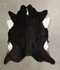 Black and White XX-Large Brazilian Cowhide Rug 7'9