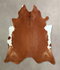 Brown and White Regular X-Large Brazilian Cowhide Rug 6'8