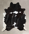 Black and White XX-Large Brazilian Cowhide Rug 7'10