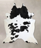 Black and White XX-Large Brazilian Cowhide Rug 8'9