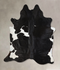 Black and White XX-Large Brazilian Cowhide Rug 7'9