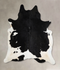 Black and White XX-Large Brazilian Cowhide Rug 7'9