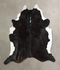 Black and White XX-Large Brazilian Cowhide Rug 7'10