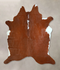 Brown and White Regular X-Large Brazilian Cowhide Rug 7'1