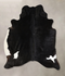 Black and White X-Large Brazilian Cowhide Rug 6'11