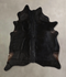 Solid Black XX-Large Brazilian Cowhide Rug 7'11