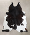 Black and White X-Large Brazilian Cowhide Rug 7'2