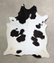 Black and White XX-Large Brazilian Cowhide Rug 7'9