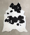 Black and White XX-Large Brazilian Cowhide Rug 8'4