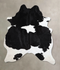 Black and White X-Large Brazilian Cowhide Rug 7'4