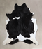 Black and White XX-Large Brazilian Cowhide Rug 8'8