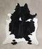 Black and White XX-Large Brazilian Cowhide Rug 8'6