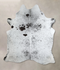 Salt and Pepper Black XX-Large Brazilian Cowhide Rug 7'10