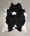 Black and White XX-Large Brazilian Cowhide Rug 8'7