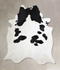 Black and White XX-Large Brazilian Cowhide Rug 8'3