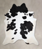 Black and White XX-Large Brazilian Cowhide Rug 8'1
