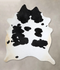 Black and White X-Large Brazilian Cowhide Rug 8'1