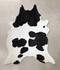Black and White XX-Large Brazilian Cowhide Rug 8'4