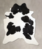 Black and White XX-Large Brazilian Cowhide Rug 7'9
