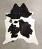 Black and White XX-Large Brazilian Cowhide Rug 8'4