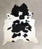 Black and White XX-Large Brazilian Cowhide Rug 9'0
