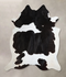 Black and White XX-Large Brazilian Cowhide Rug 7'11