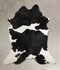 Black and White X-Large Brazilian Cowhide Rug 7'4