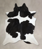 Black and White X-Large Brazilian Cowhide Rug 7'7
