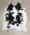 Black and White XX-Large Brazilian Cowhide Rug 7'7