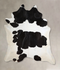 Black and White XX-Large Brazilian Cowhide Rug 7'11
