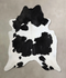 Black and White XX-Large Brazilian Cowhide Rug 8'2
