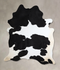 Black and White X-Large Brazilian Cowhide Rug 7'9