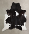 Black and White XX-Large Brazilian Cowhide Rug 7'11