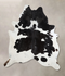 Black and White X-Large Brazilian Cowhide Rug 7'3