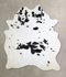 Black and White XX-Large Brazilian Cowhide Rug 8'5