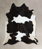 Black and White XX-Large Brazilian Cowhide Rug 7'11