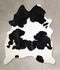 Black and White XX-Large Brazilian Cowhide Rug 7'9