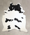 Black and White XX-Large Brazilian Cowhide Rug 9'2