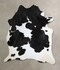Black and White XX-Large Brazilian Cowhide Rug 8'2