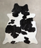 Black and White X-Large Brazilian Cowhide Rug 7'7