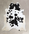 Black and White XX-Large Brazilian Cowhide Rug 8'1