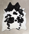 Black and White X-Large Brazilian Cowhide Rug 7'7