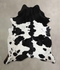 Black and White X-Large Brazilian Cowhide Rug 7'8
