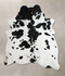 Black and White X-Large Brazilian Cowhide Rug 6'10